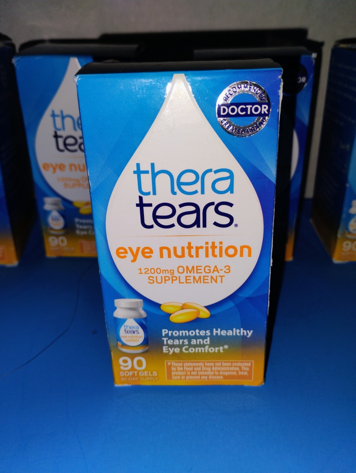 5 Box Thera Tears Eye Nutrition Dry Relief Soft Gels 90 Ea Supplement TheraTears
