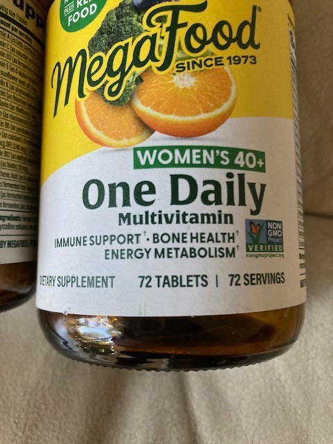 2 MEGA FOOD Women’s 40+ 0ne Daily. 144 TABLETS. Factory Sealed. EXP 2/2027