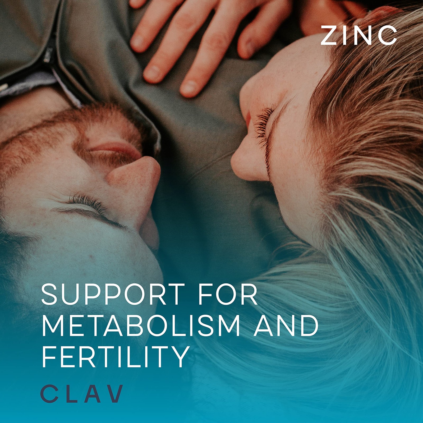 CLAV Zinc 25mg, High Strength, Vegan Certified, 180 Tablets