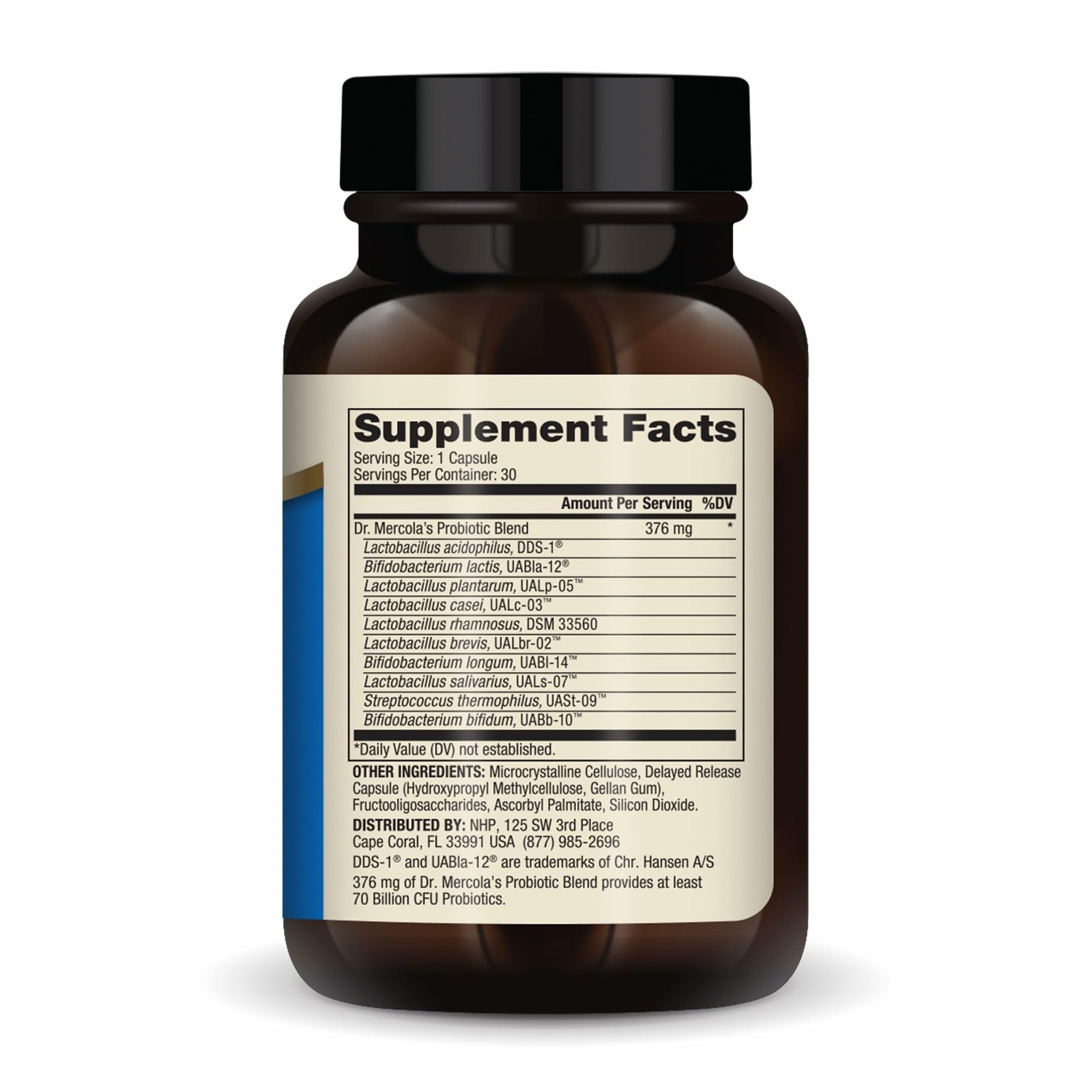 Dr. Mercola Complete Probiotics – 70 30 Count (Pack of 1), 70 Billion Cfu