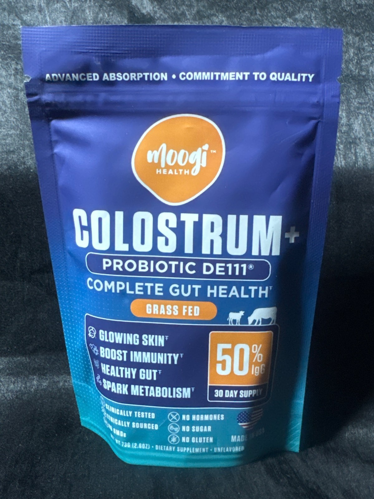 Moogi Health Colostrum+ Probiotic DE111 Complete Gut Health Powder