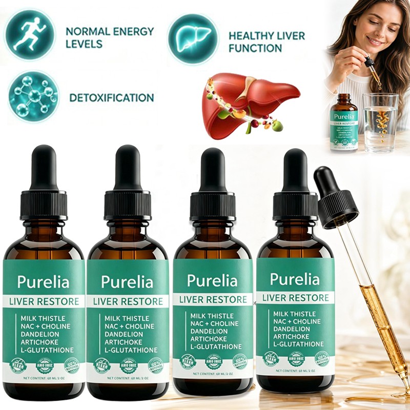 Purelia Liver Restore Drops -Complete Liver Support Supplement With Milk Thistle