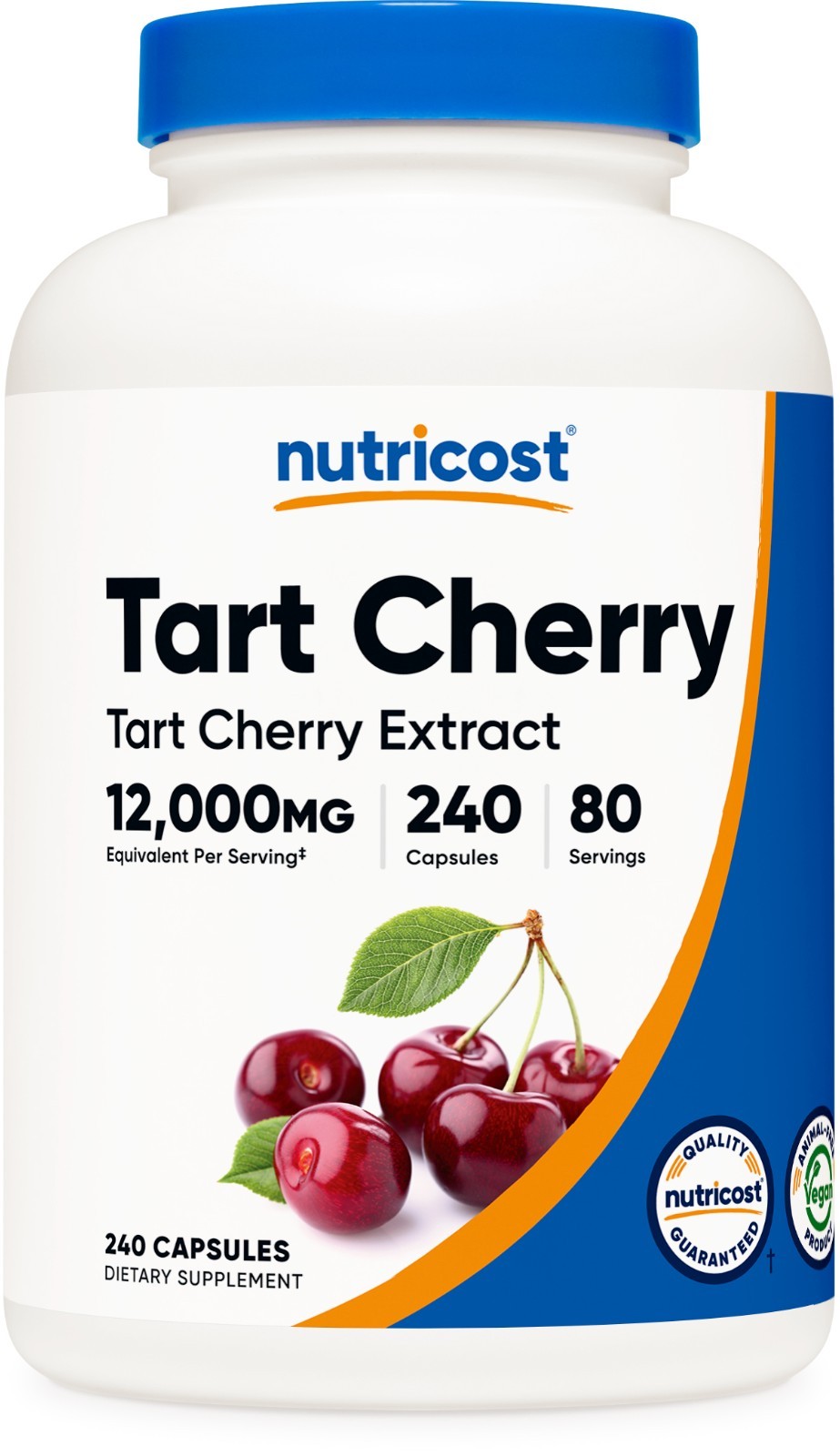 Nutricost Tart Cherry Extract (12,000mg Equivalent) 240 Capsules – Vegan