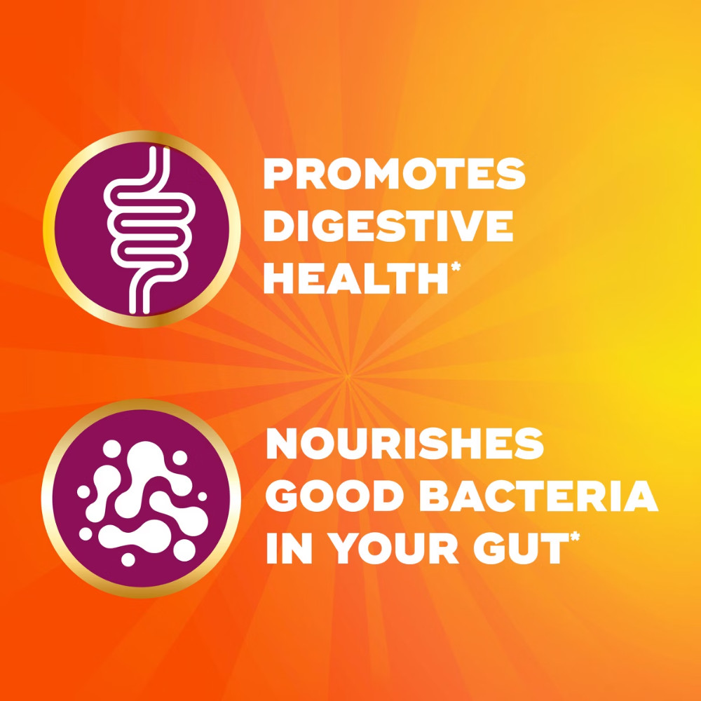 Metamucil Fiber Supplement No Sugar Added Gummies – Orange -5g Fiber Per Serving