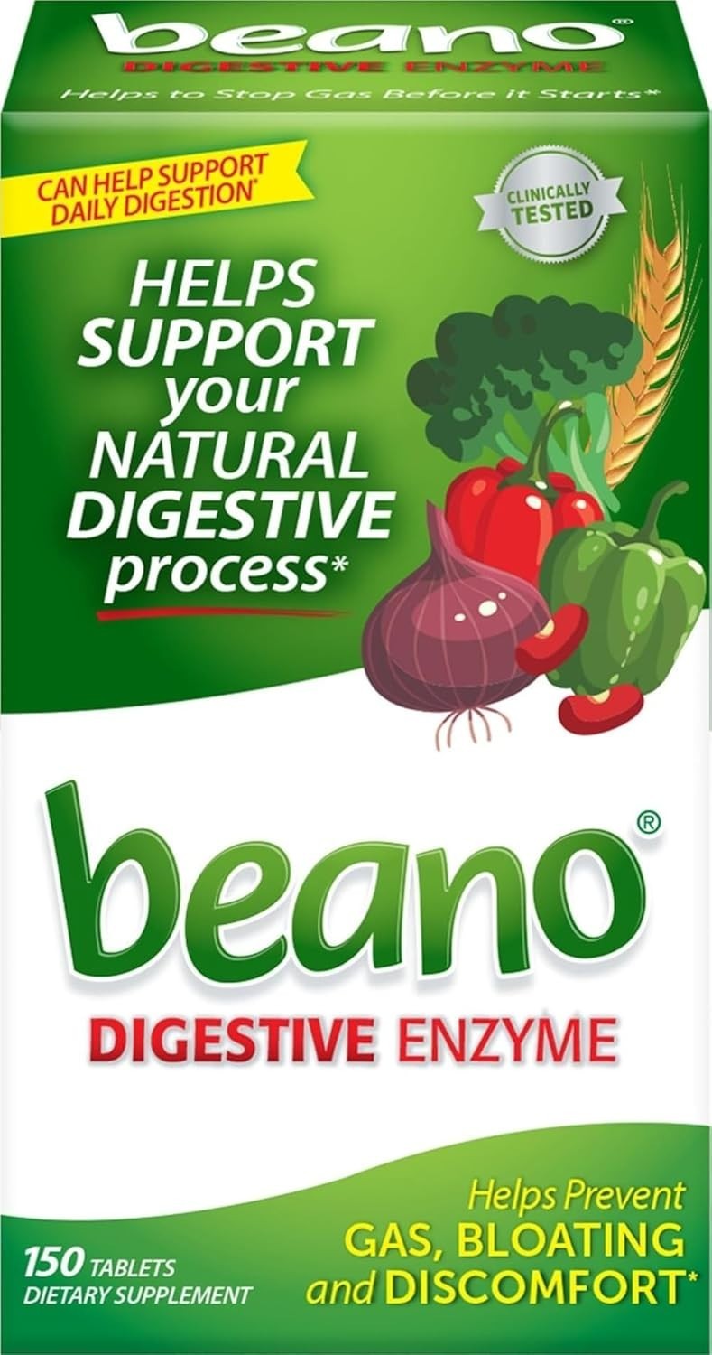 Digestive Enzyme Gas Relief Tablets for Adults Prevents Bloating Discomfort