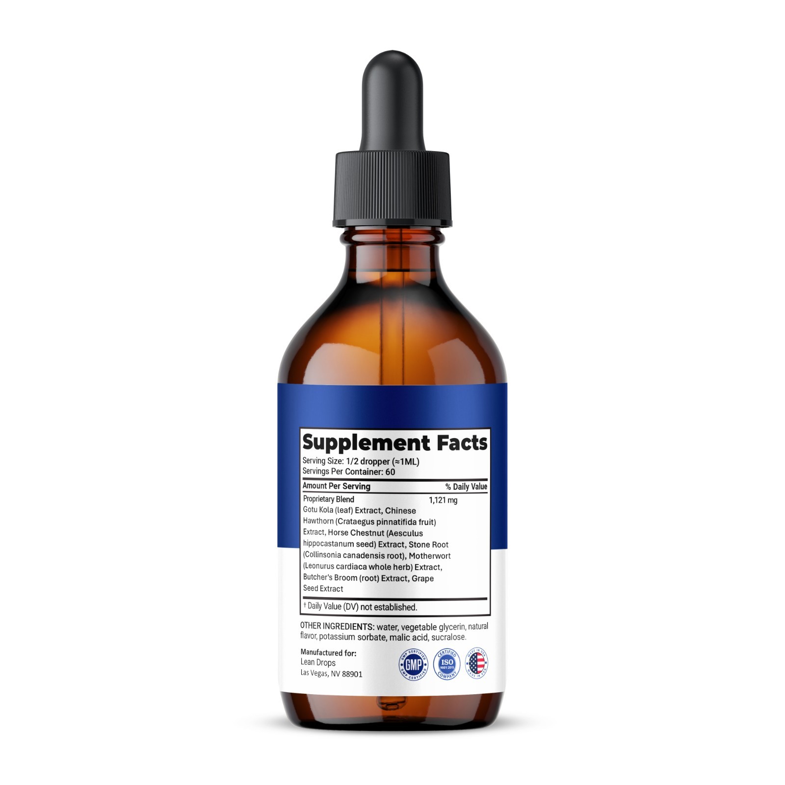 Lean Drops Liquid Supplement, All Natural Max Strength, LeanDrops (2 Pack)