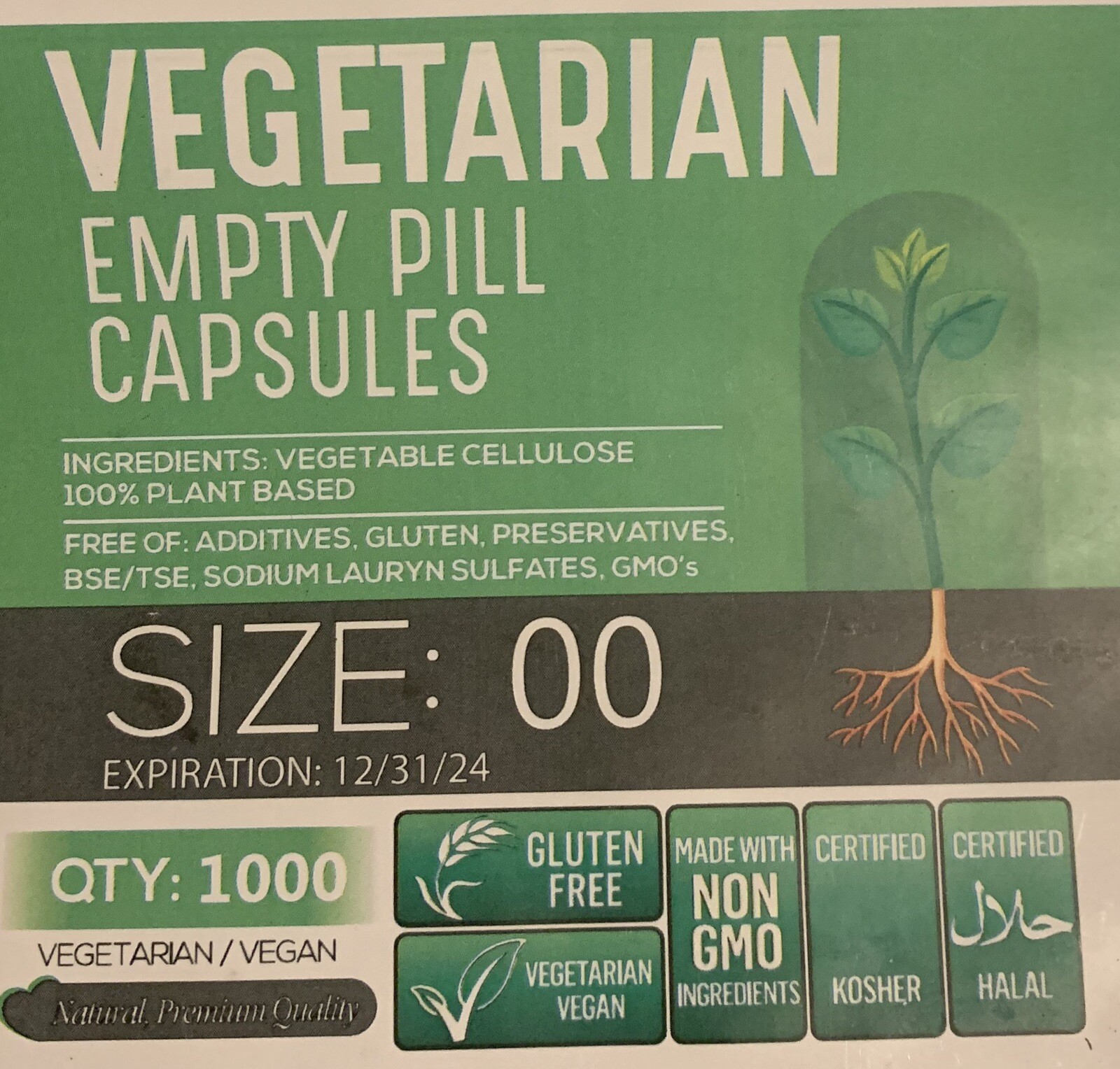 Organic Sea Moss, Spirulina & Chorella Capsules – Non GMO & Organic 2000mg