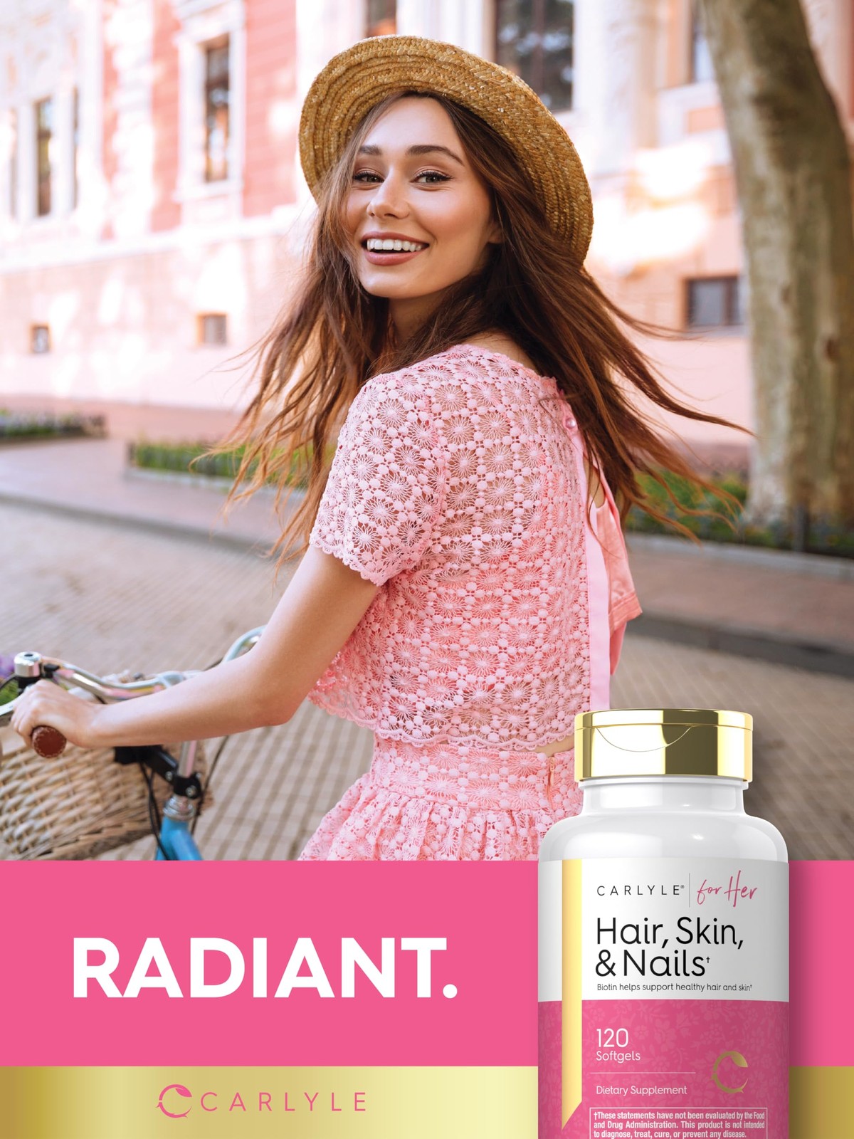 Carlyle Hair Skin and Nails Vitamin | 120 Softgels | 120 Count (Pack of 1)