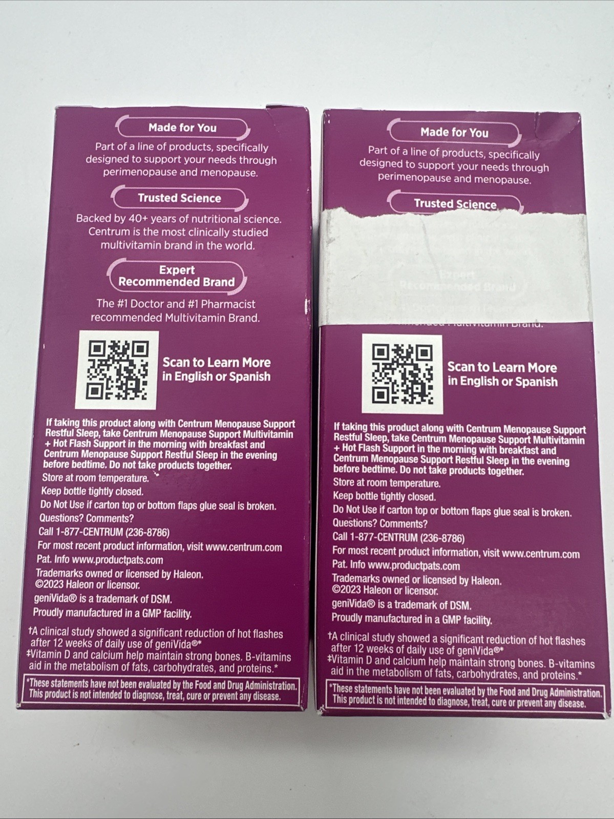 Centrum Multivitamin Supplement Menopause Support 60 Tablets 01/2026