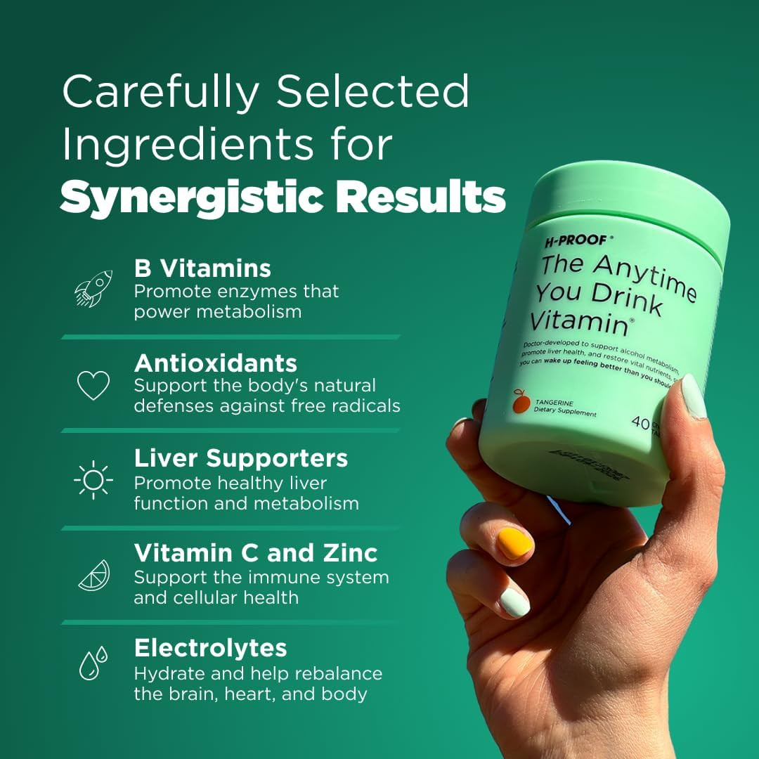 the Anytime You Drink Vitamin, Liver Health & Immunity Support with Electrolytes