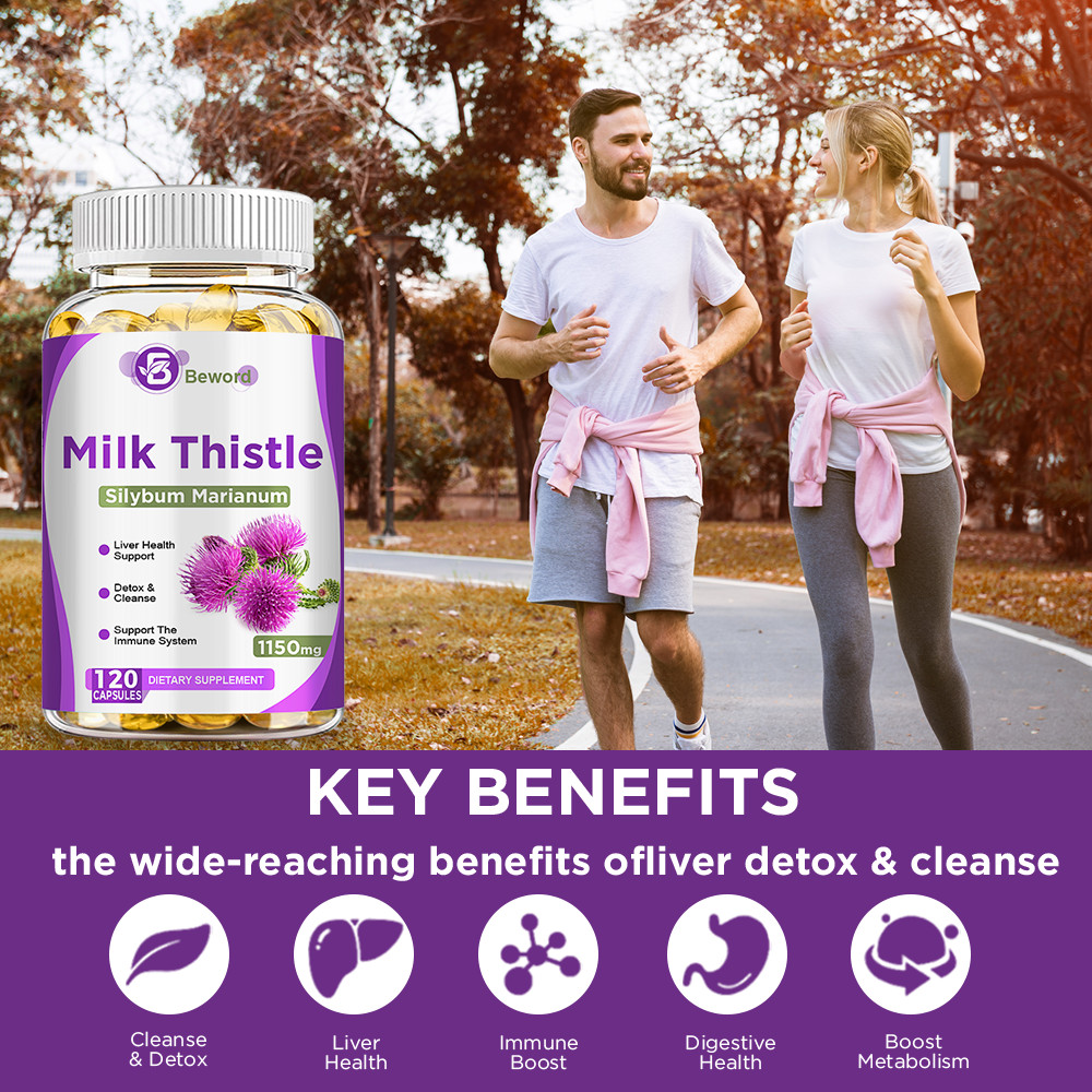 Liver Support 120ct Cleanse Detox Repair Health Milk Thistle Dandelion Root