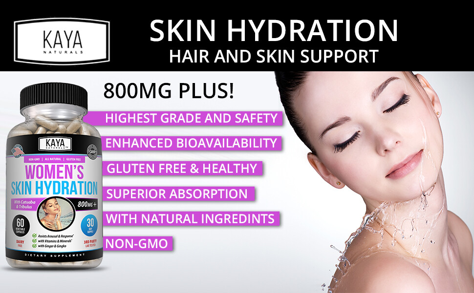 Skin Hydration Vitamins, Tone, Repair, and Elasticity Skin Care Capsules 60ct