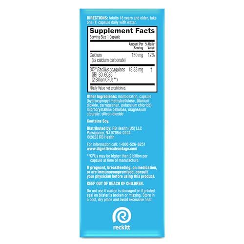 Digestive Advantage Daily Probiotics 30 Count Immune and Digestive Support Ca…