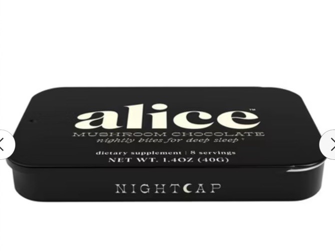 4 PACK Alice Mushroom Chocolates *Nightcap* For Deep Sleep 2.8 Oz Each Pack