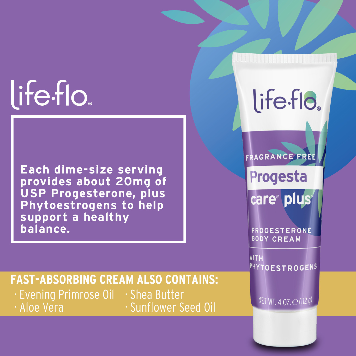 Life-Flo Progesta-Care Plus | 4-oz Pump