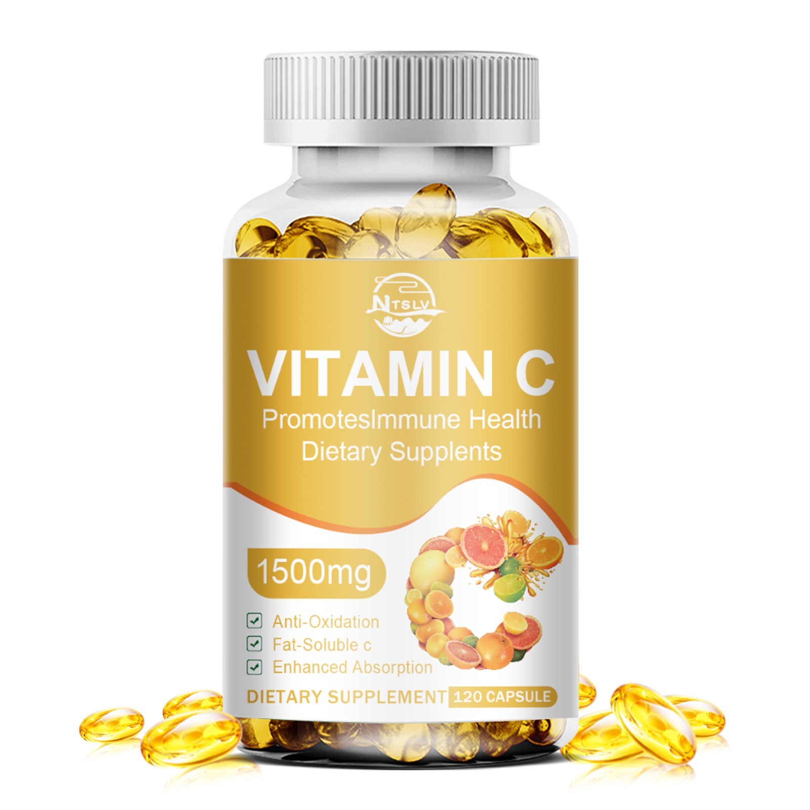 120 Vitamin C, Anti-Aging Whitening Antioxidant, Sunscreen Support Wound Healing