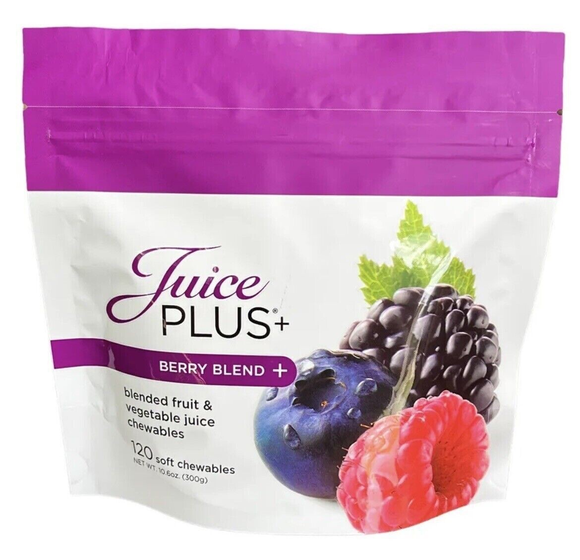 JUICE PLUS+ BERRY BLEND Chewables 4 BAGS !! BRAND NEW 9/2025 480 CAPSULES