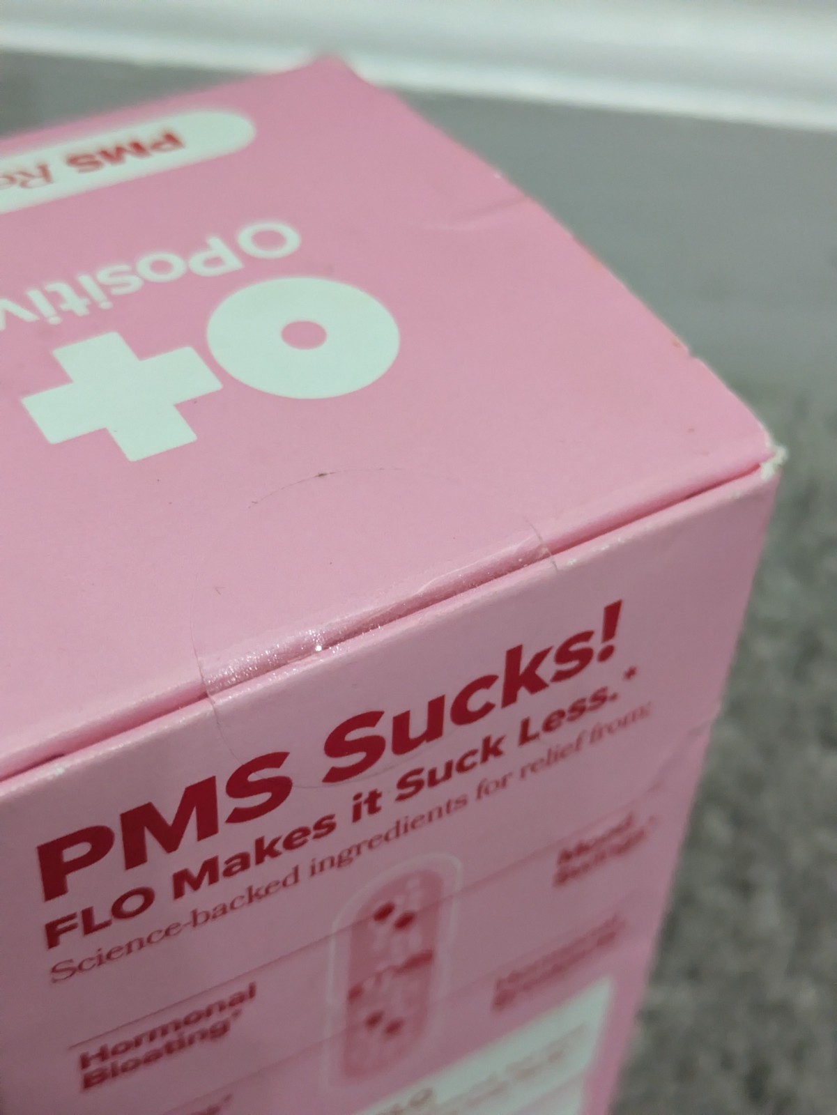O Positive FLO PMS Relief Vitamins 30 Vegan Capsules Exp 06/2026 SEALED