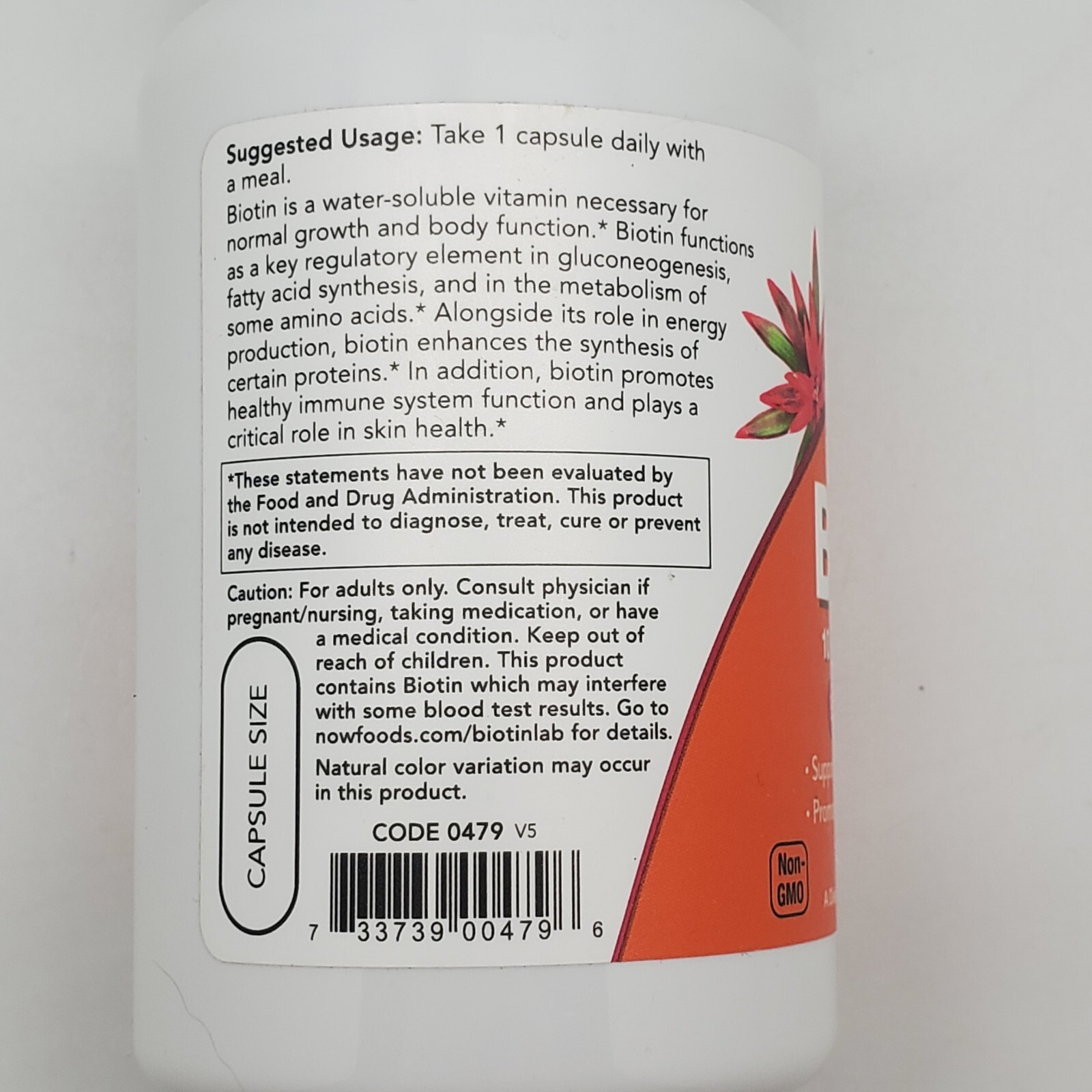 Extra Strength Biotin 10mg (10,000mcg) Expires 07/2025 120 Vegan Capsules