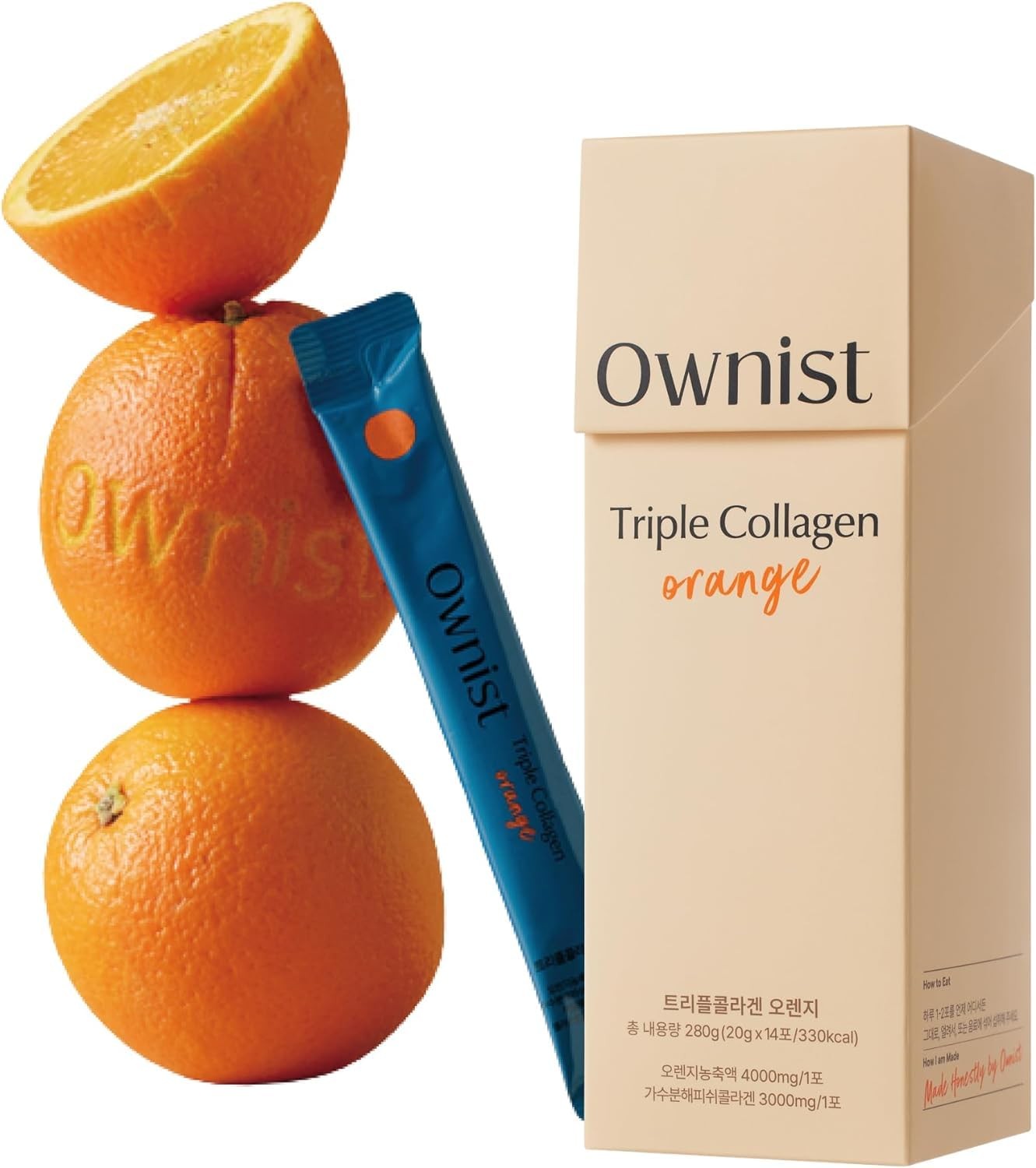 Ownist Triple Collagen Liquid Packets On-The-Go – Peptides with Hydrolyzed Ma…