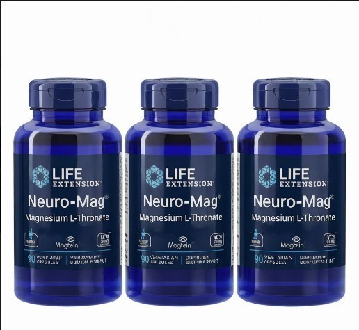3 PACK Neuro-Mag Magnesium L-Threonate from 2000 mg Magtein – Life Extension US