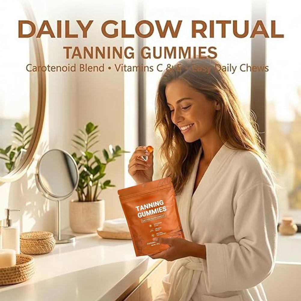 Daily Tanning Gummies Vitamin Blackening Gummies – Enhance Skin Melanin US
