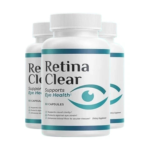 3-Pack Retina RetinaClear Capsules, Clear Supports Eye Health – 180 Capsules