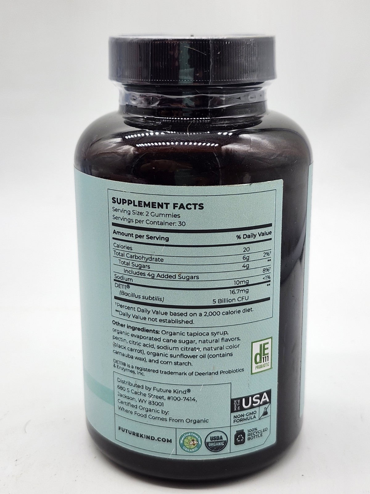 Future Kind Organic Vegan Probiotic 60 Gummies EXP 02/2026
