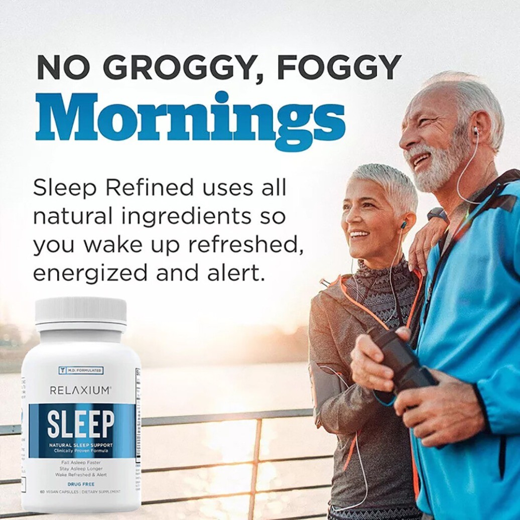 Relaxium New Sleep 60Capsules Sleep support to help your body fall asleep faster