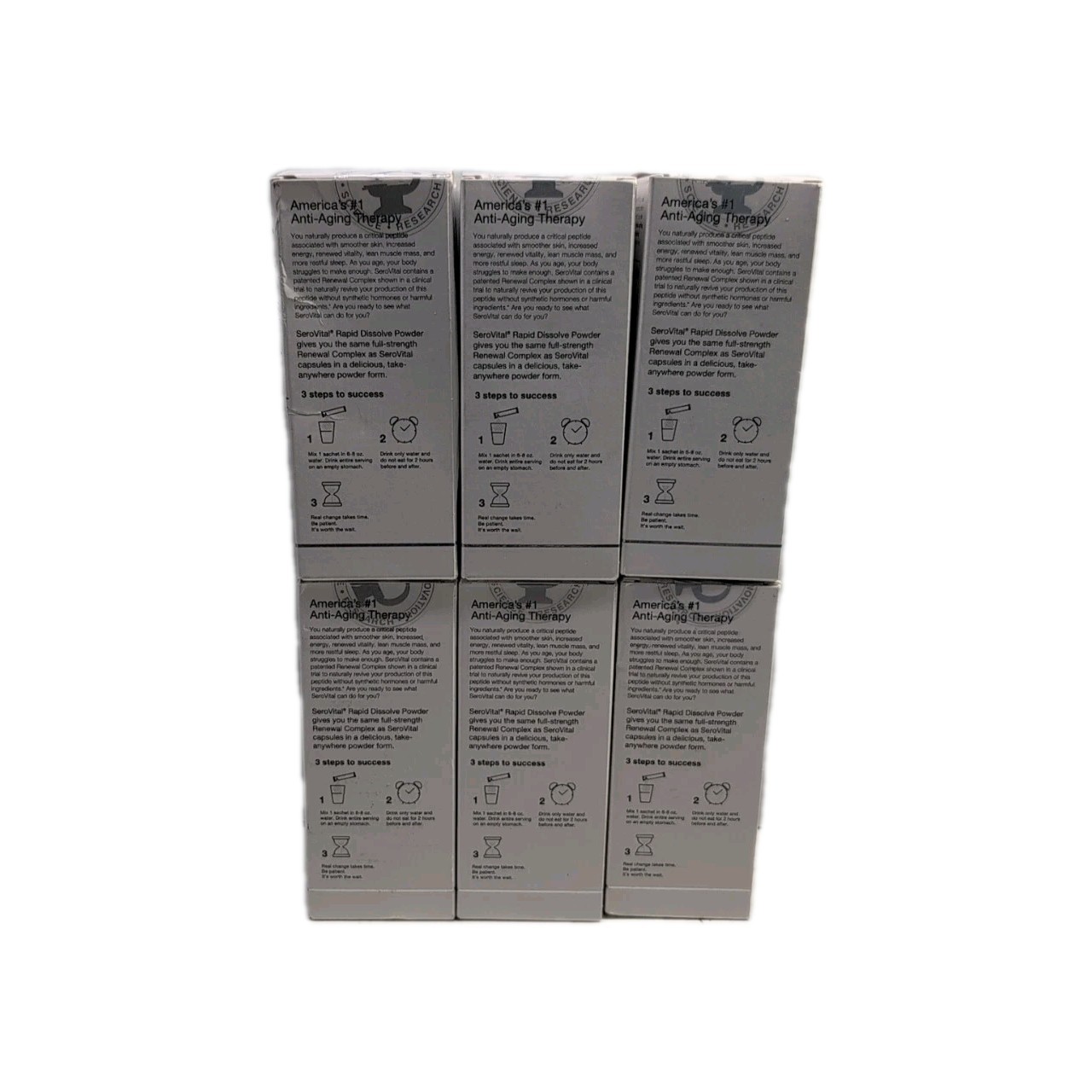 (6) SeroVital Anti Aging Rapid Dissolve Fruit Punch Powder 14 Sachets 05/2026
