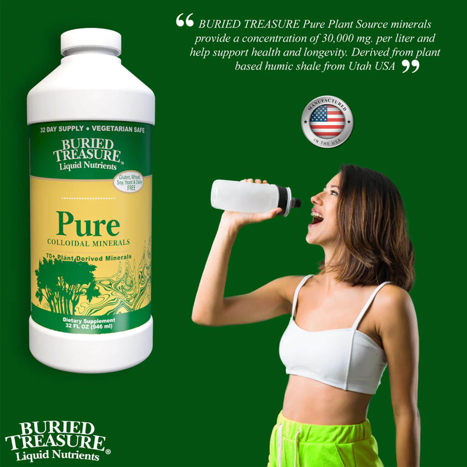 Buried Treasure Pure Colloidal Minerals 32 fl oz