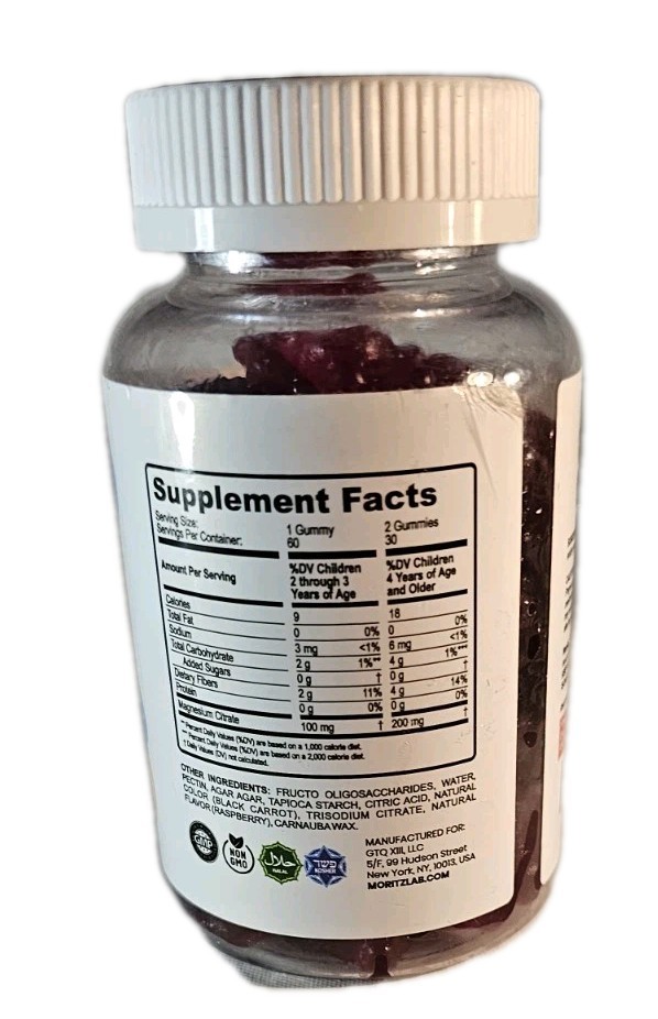 Magnesium Citrate kids anti-stress gummies 60 count Exp: 10/2026