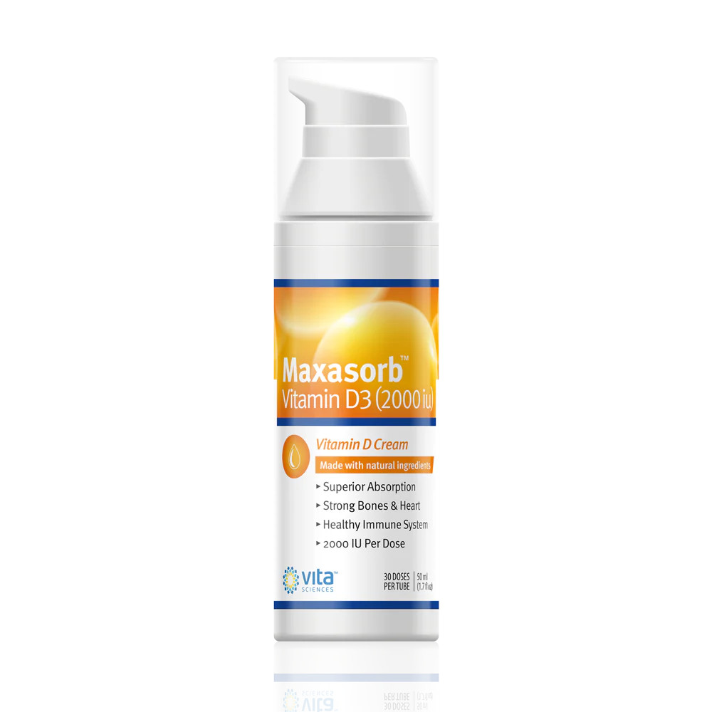 Maxasorb D3 Cream – Vitamin D3 Transdermal Cream 2000 IU