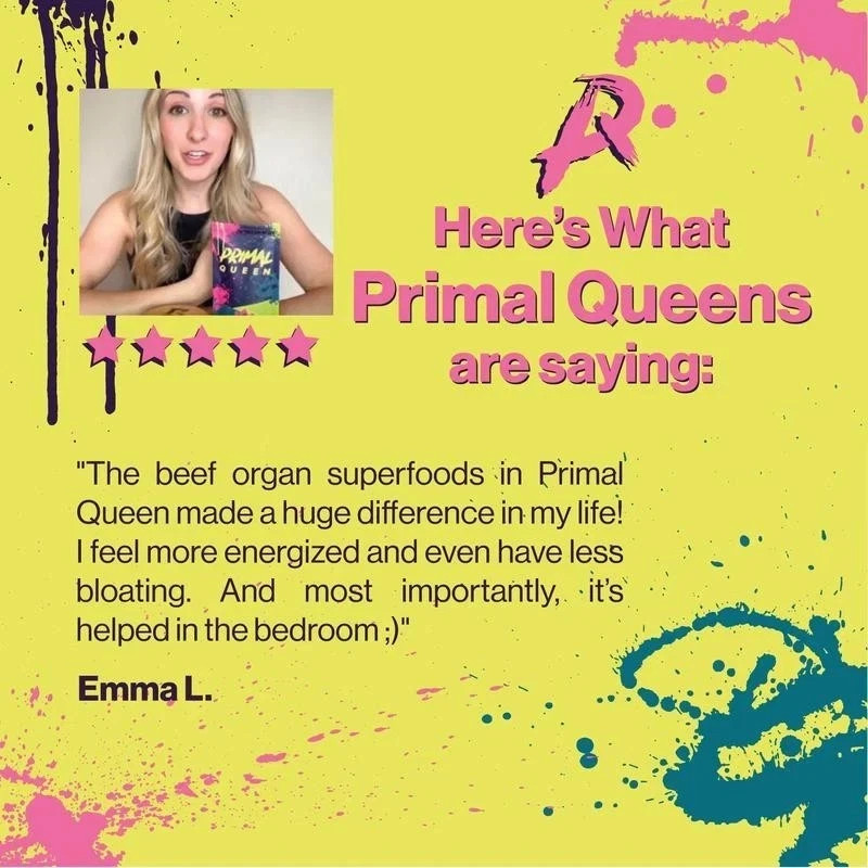 3PCS Primal Queen Grass Fed OrganSupplement Hormone Support Capsules60Count