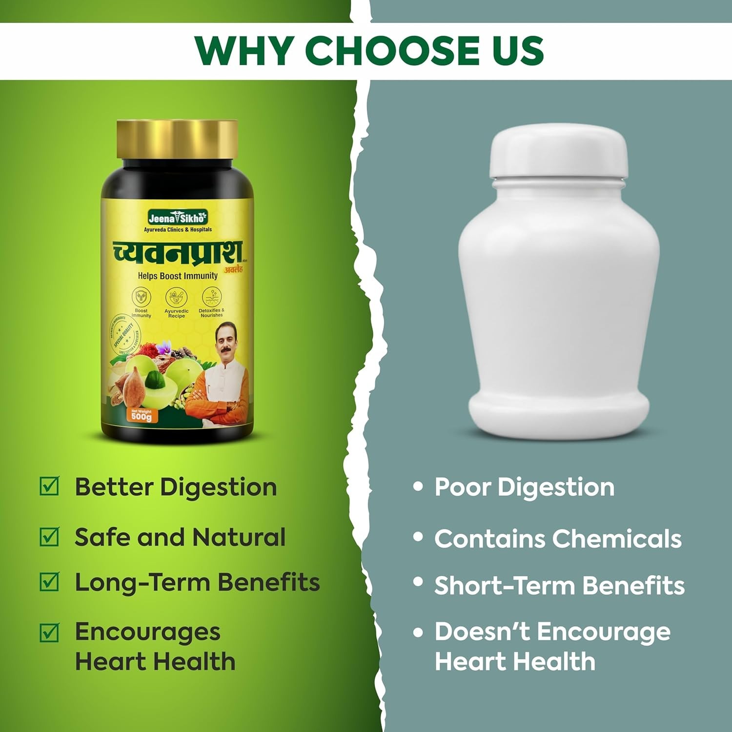 Jeena Sikho Chyawanprash | Chyawanprash Sugar-Free Immunity & Strengthens 500gm