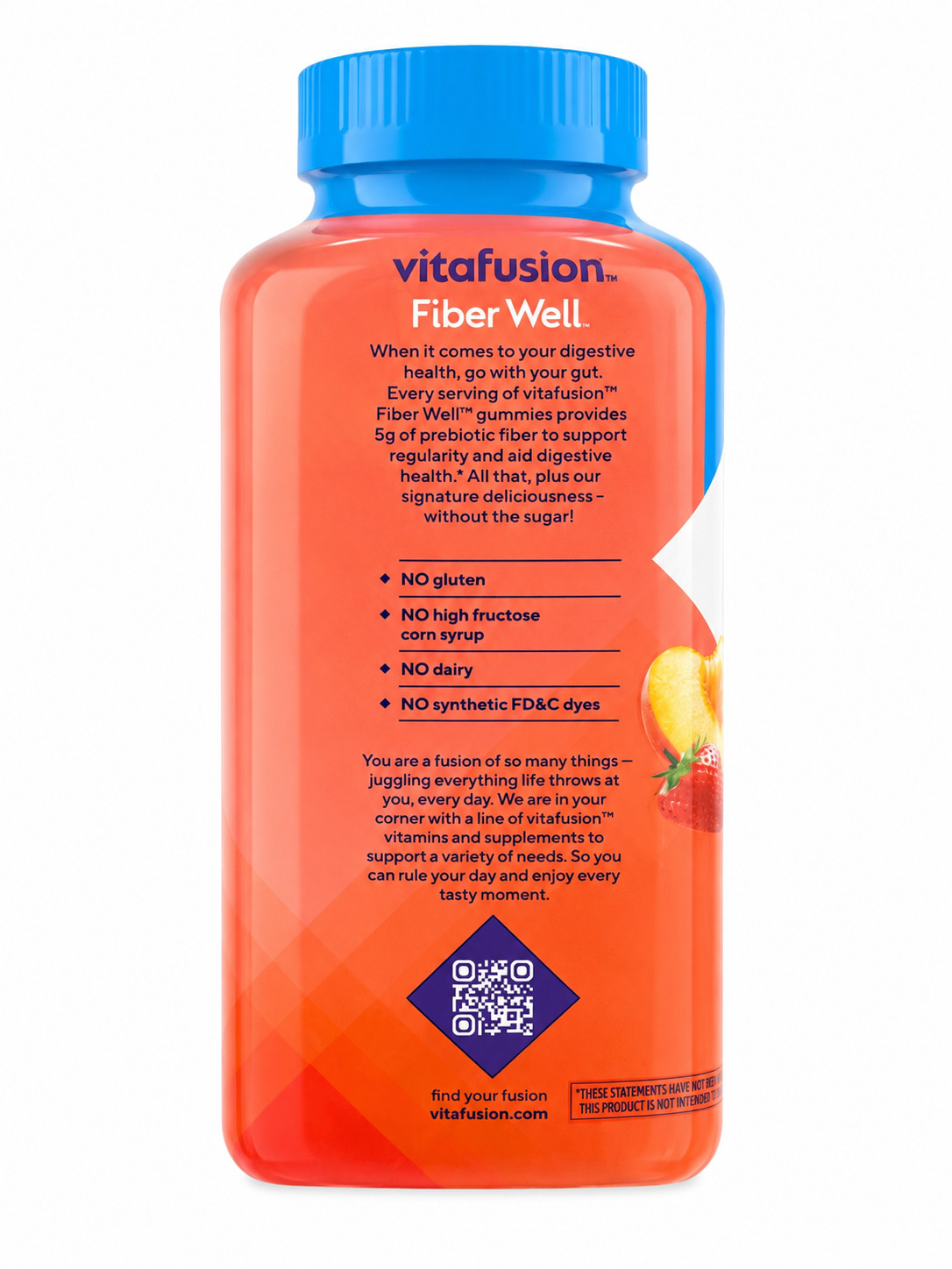 Vitafusion Fiber Well Sugar Free Gummies 220 Ct Digestive Health Fiber