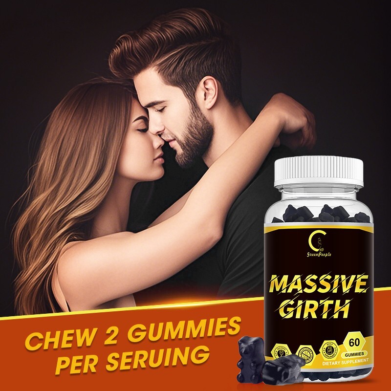GPGP Massive Girth Gummies, Grow Naturally Enlarge Male Enhancing Supplement