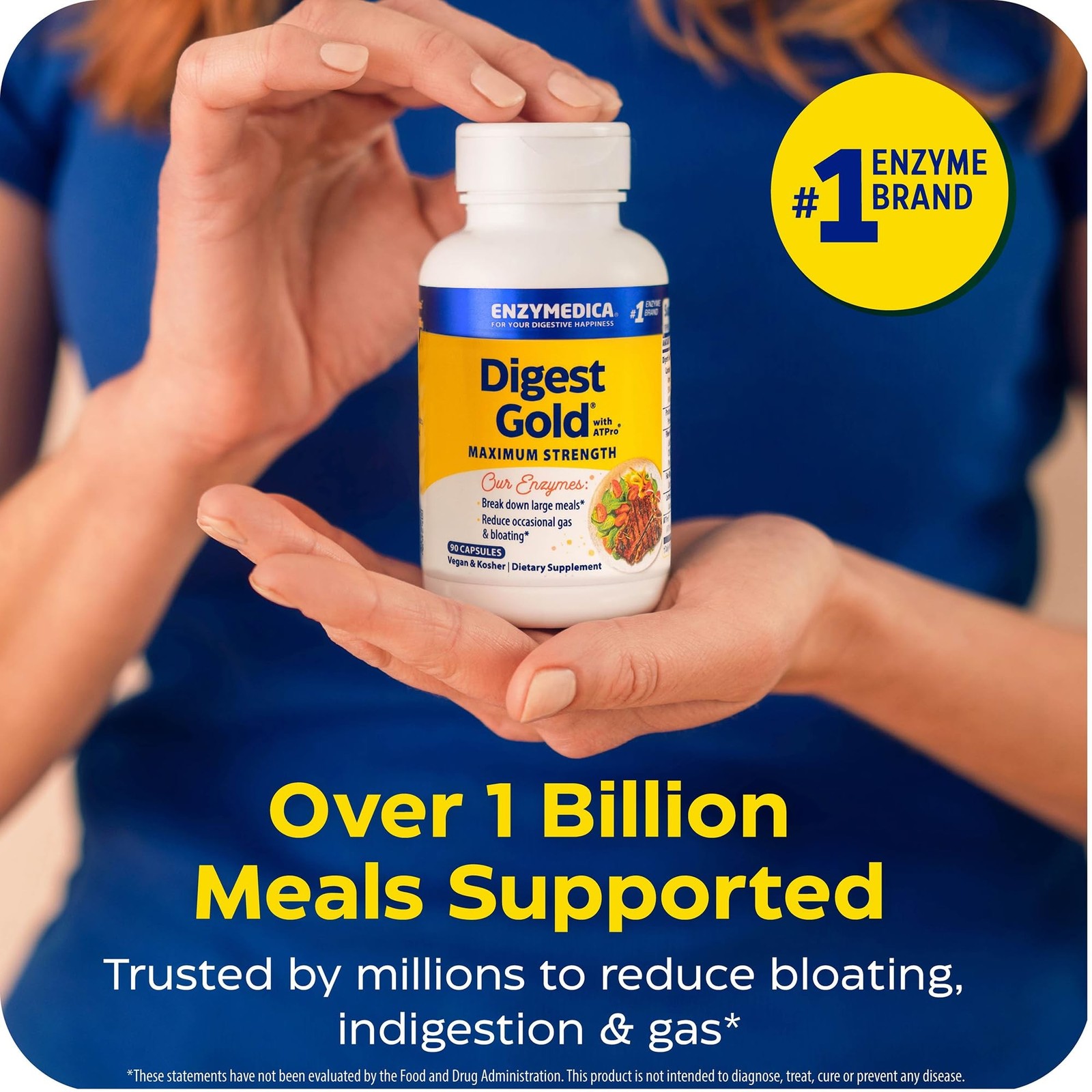 Enzymedica Digest Gold + ATPro, Maximum Strength, Fast-Acting, Helps Digest L…