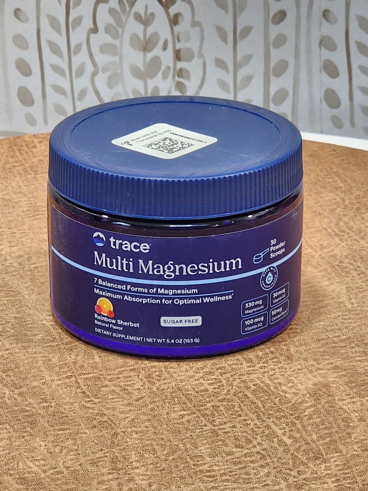 Trace Minerals Multi Magnesium Powder Rainbow Sherbet 5.4oz (153g) 02/2029