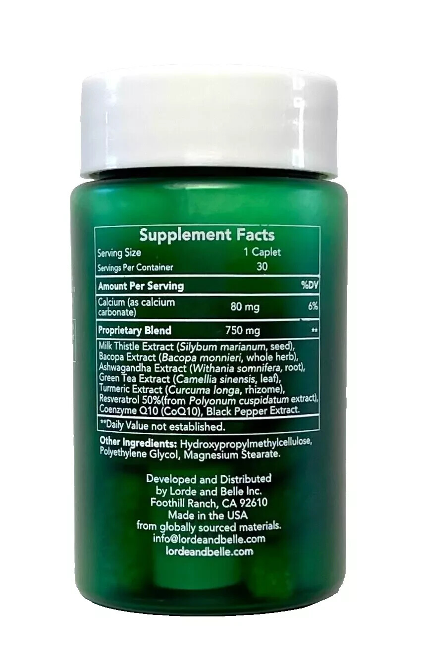 Lorde Belle OPTIMIZER 3.0 NRF2, Protandim formula Plus CoQ10, 30 DAYS SUPPLY