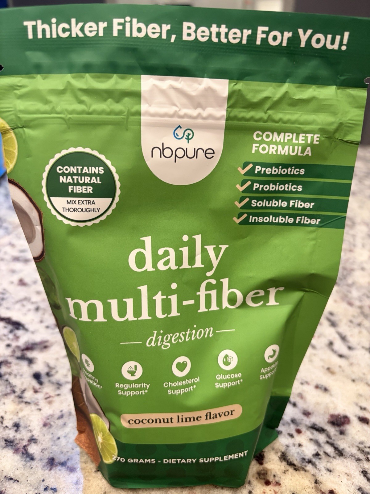 Nbpure & Supergut Daily Prebiotic Fiber Powder Digestion And Appetite Support