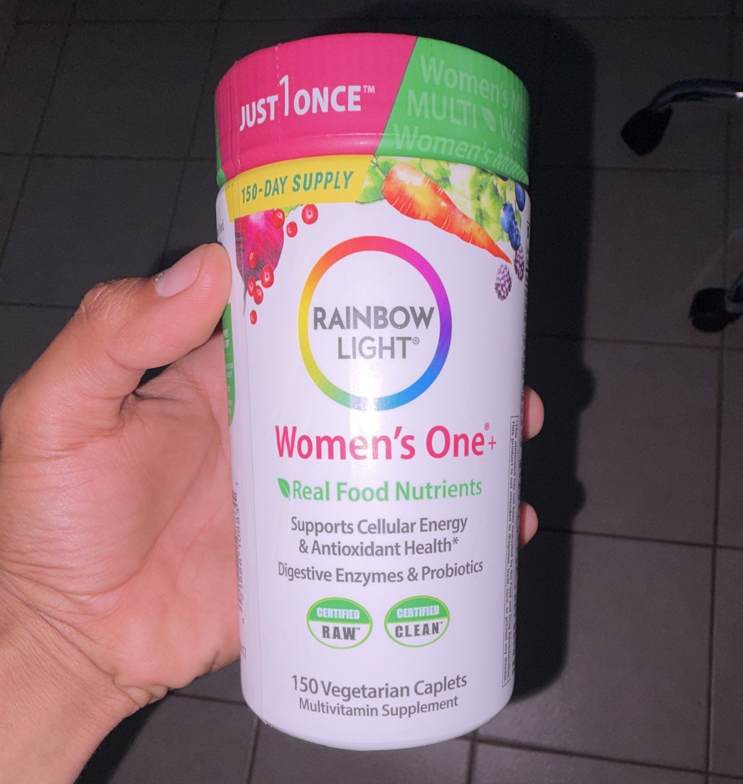 Rainbow Light Women’s One+ Multivitamin Supplement, 150 Vegetarian Caplets