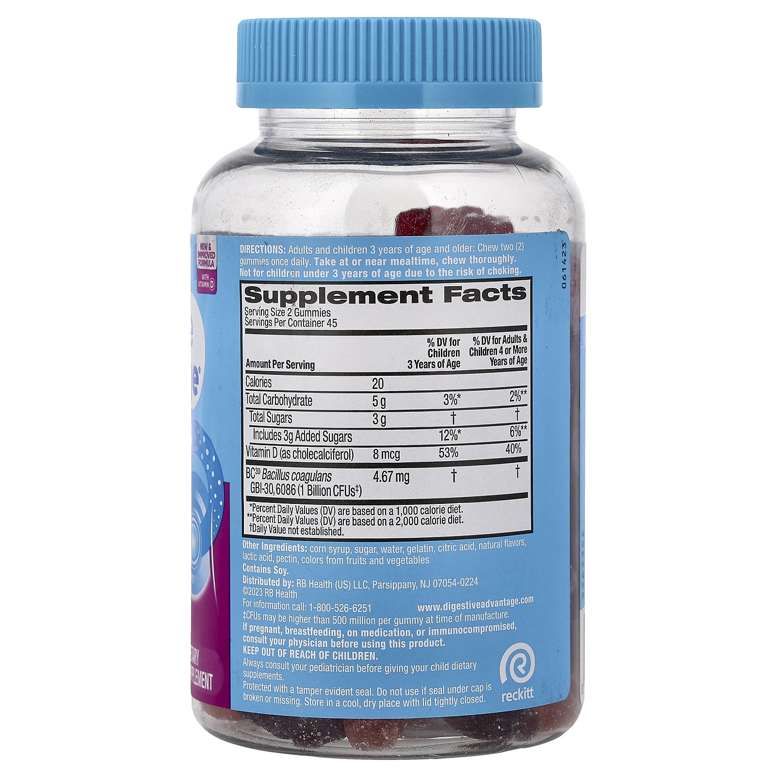 Digestive Advantage®, Daily Probiotic Gummies, Superfruit Blend, 90 Gummies
