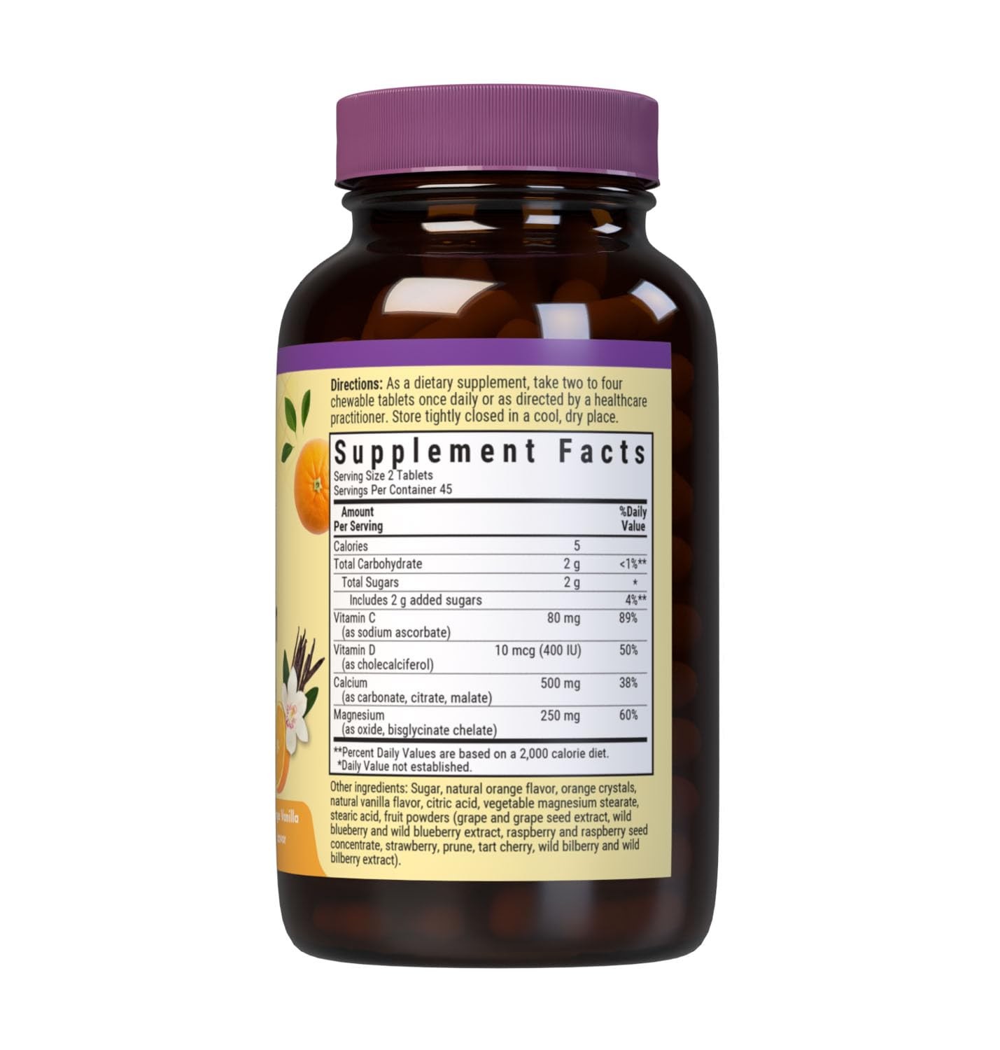 Bluebonnet Nutrition Calcium Magnesium Plus Vitamin D3 Earthsweet Bone Health