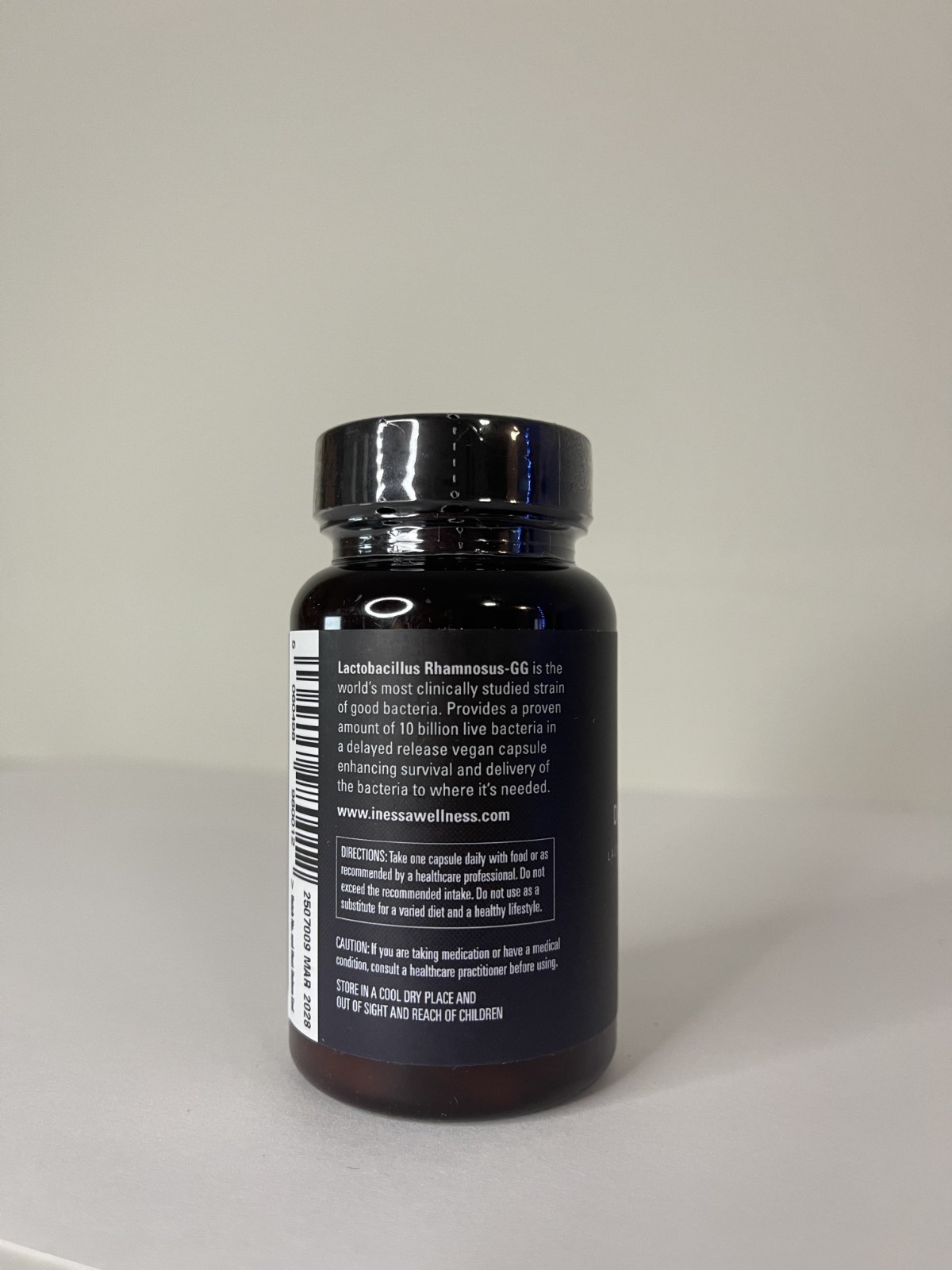 Inessa Daily Biotic Probiotics -Lactobacillus Rhamnosus GG, 60 Capsules Exp 3/28