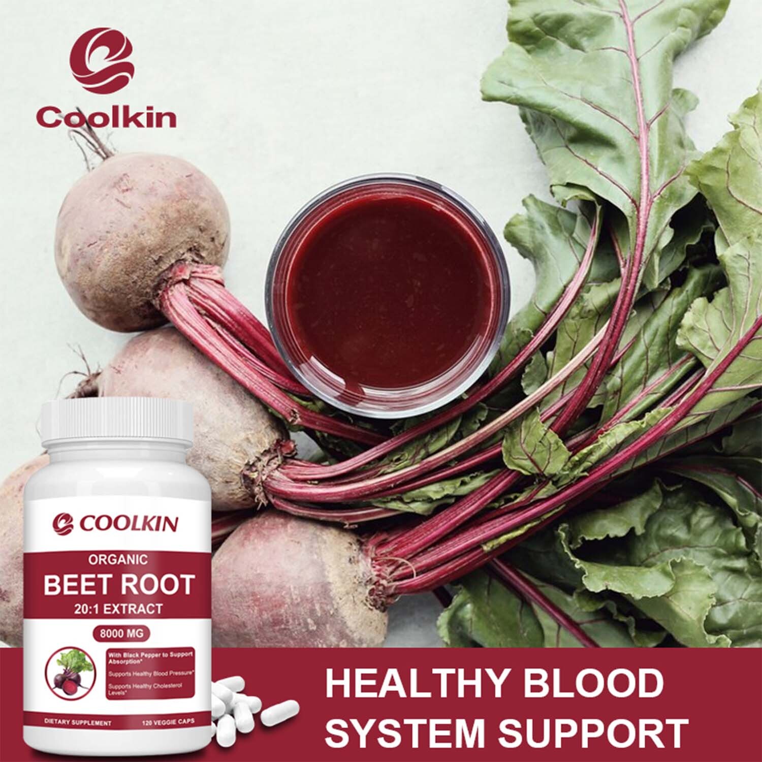 Beet Root 8000mg – Aids Circulation,Blood Support,Heart & Cardiovascular Health