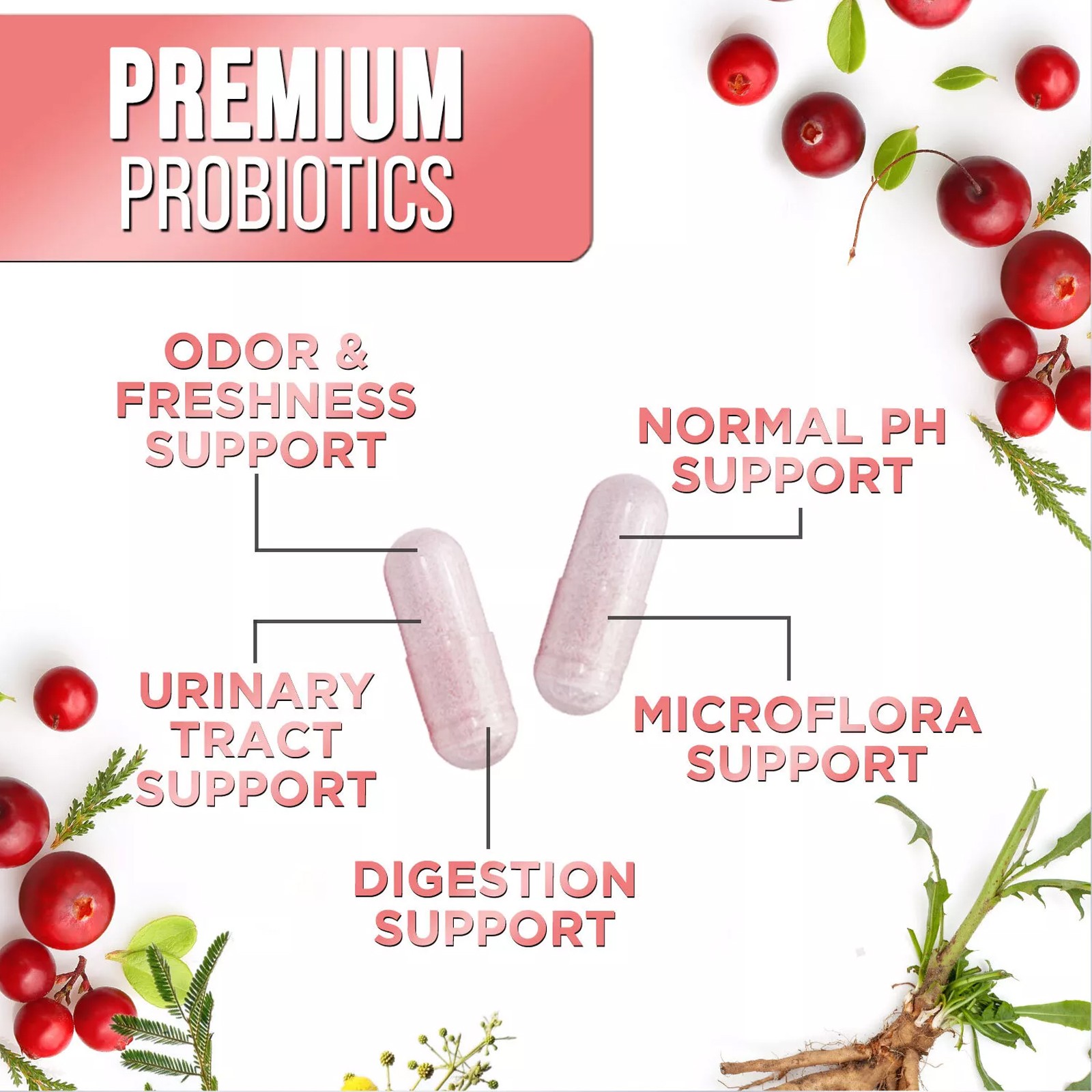 Probiotics designed for Women with Prebiotics 90Billion CFU&16 Diverse Strains