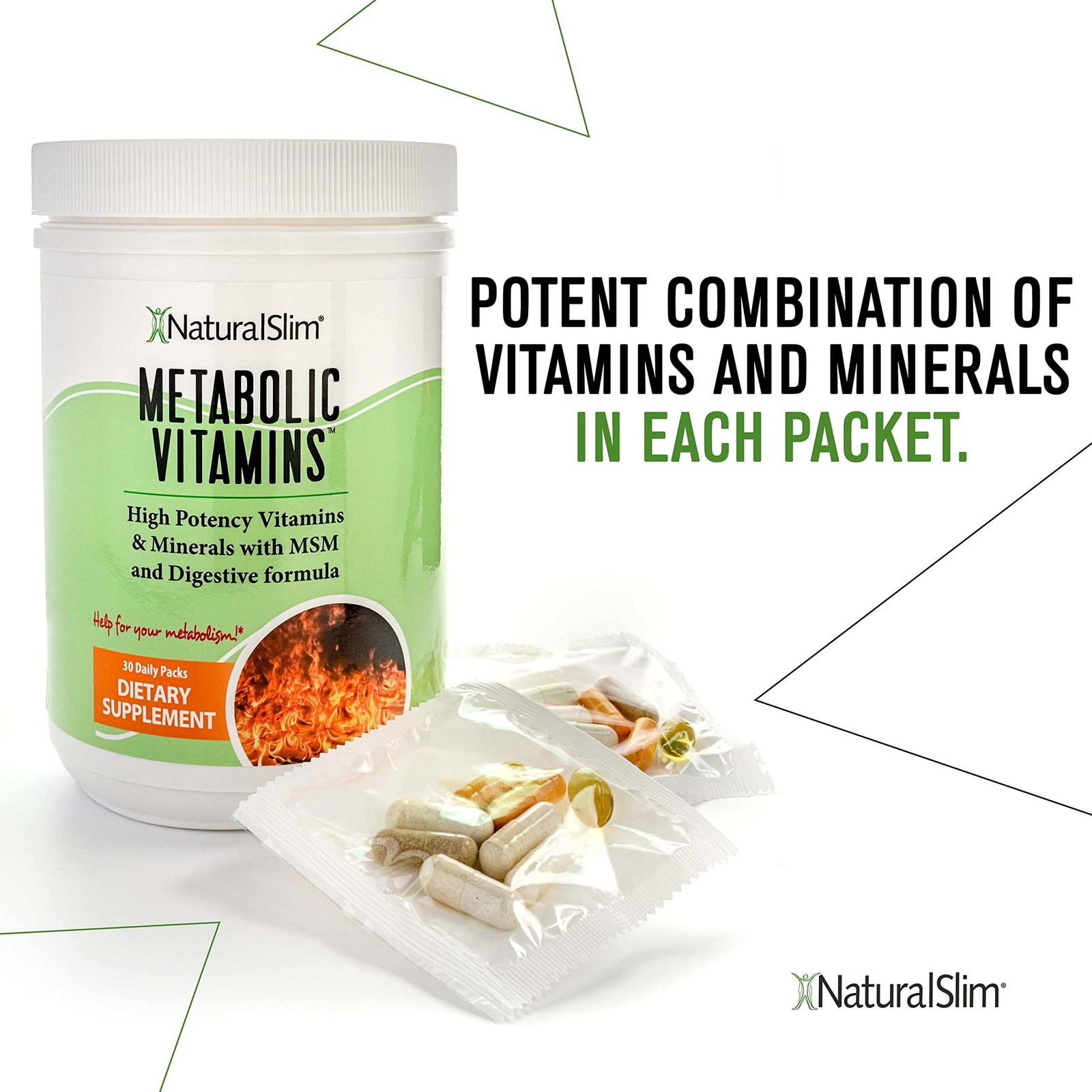 NaturalSlim Metabolic Vitamins, Formulated by Award Winning Metabolism and We…