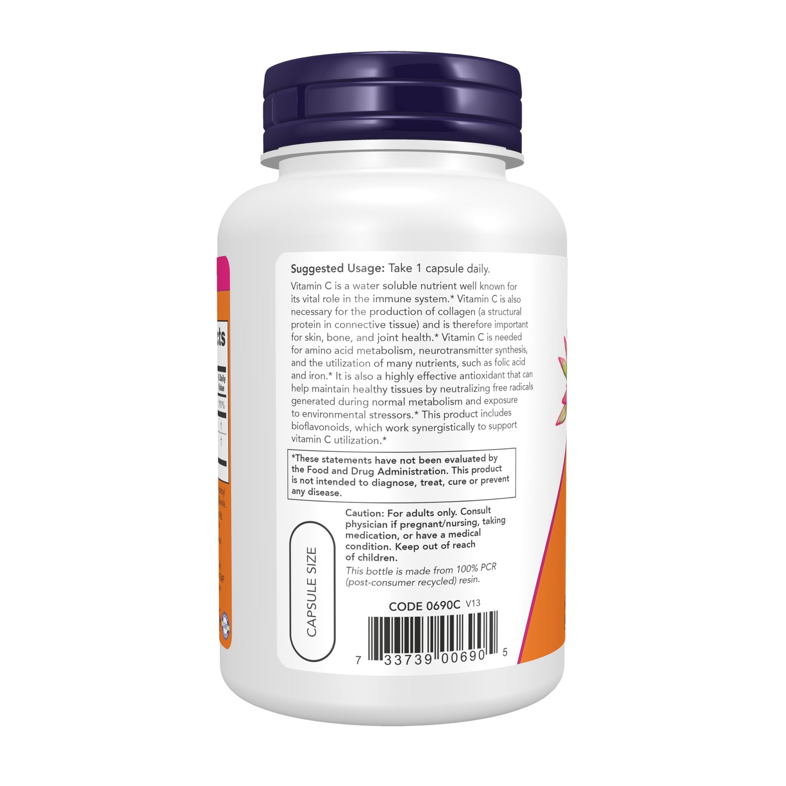 Now Foods Supplements, Vitamin C-1,000, Antioxidant protection*, 100 Veg Caps