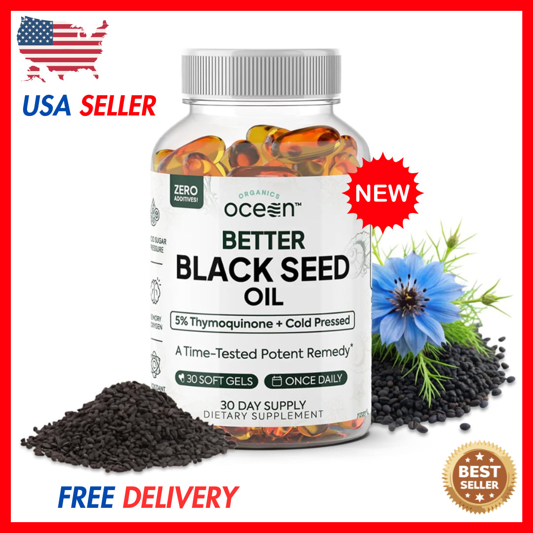 Organics Ocean Better Black Seed Oil Cold Pressed – 30 Softgels
